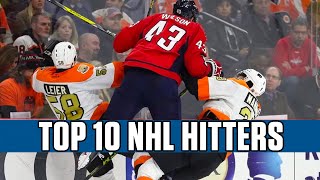 Top 10 NHL Hitters [upl. by Aremaj]