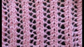 Knit Pattern  EASY LACE [upl. by Ecnahs]