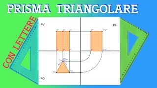 Proiezione Ortogonale di un Prisma a Base Triangolare [upl. by Corwin]