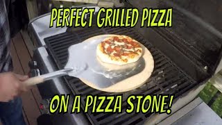 Culinary Couture Pizza Stone on a gas grill [upl. by Fanchon]