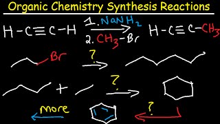 Organic Chemistry Synthesis Reactions  Examples and Practice Problems  Retrosynthesis [upl. by Irakab]