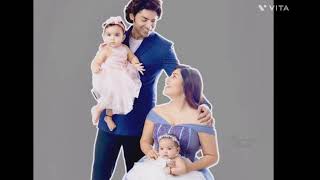 sun tv ramayanam hero gurmeet and heroine debina family [upl. by Valenka]