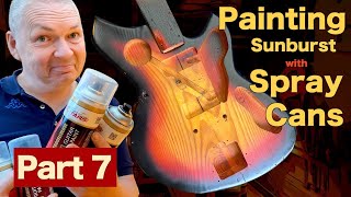 How to Paint a 3 tone sunburst with spray cans [upl. by Nyvar]