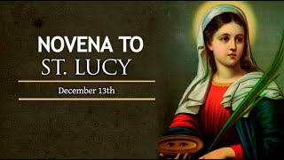 NOVENA TO ST LUCY  DAY 1 [upl. by Orestes992]