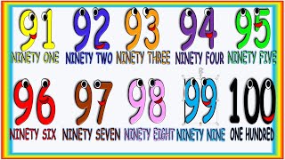 Numbers in English 1 to 100 for Children Números en Inglés para Niños [upl. by Nnaul]