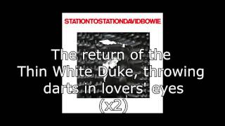 Station to Station  David Bowie  Lyrics [upl. by Onurb]