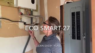 EcoSmart 27 tankless water heater cleaning [upl. by Fem61]