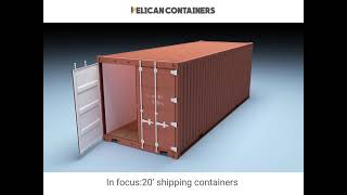 Buy 20ft Shipping Containers  Used 20 Foot Shipping Containers for Sale  Pelican Containers [upl. by Atnomed]