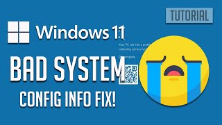 How to Fix Blue Screen BADSYSTEMCONFIGINFO in Windows 11 [upl. by Kersten153]