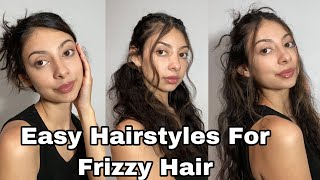 Easy Heatless Hairstyles for Wavy and Frizzy Hair  Bianca Monvoy [upl. by Strohbehn]