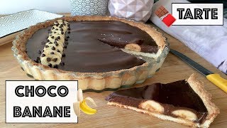 Recette  TARTE CHOCOLAT BANANE [upl. by Nakashima666]