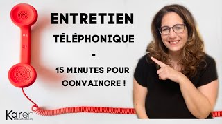 Entretien téléphonique  15 minutes pour convaincre  exemples de questions [upl. by Annait]