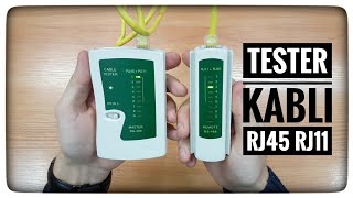 Jak testować kable sieciowe RJ45 RJ11 Sieci komputerowe  Tester kabli telekomunikacyjnych [upl. by Xaviera456]