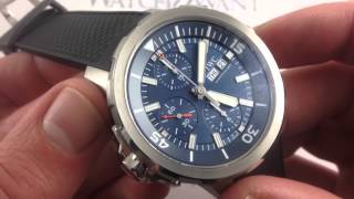 IWC Aquatimer Chronograph Edition Expedition JacquesYves Cousteau 376805 Luxury Watch Review [upl. by Aikim]