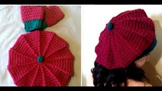 Crochet Beret facile [upl. by Wilsey]