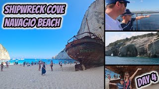 Shipwreck  Smugglers Cove  Navagio Beach  Zakynthos  Zante  Day 4 [upl. by Neel]