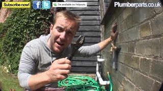 HOW TO CHANGE A FAULTY OUTSIDE TAP  Plumbing Tips [upl. by Liartnod]