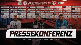 Chemnitzer FC  Pressekonferenz nach dem Auswärtsspiel gegen den Greifswalder FC [upl. by Nwahser]