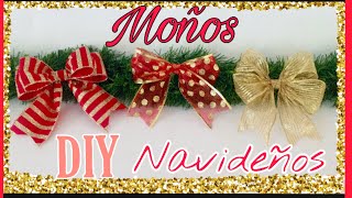 COMO HACER MOÑOS NAVIDEÑOS PARA PRINCIPIANTES [upl. by Vala322]