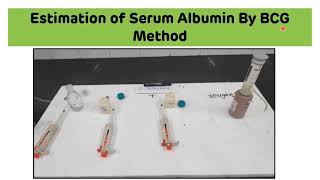 Estimation of Serum Albumin by BCG Method  Bromo Cresol Green Method  Biochemistry Practical [upl. by Bevan468]