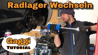 Audi Radlager wechseln inkl Luftfahrwerk  Tutorial [upl. by Alburga]