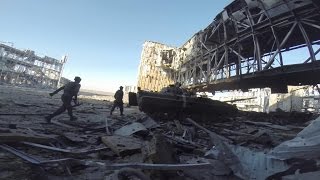 Battle of Donetsk Airport  Intense Combat Footage and Heavy Clashes Fighting  War in Ukraine [upl. by Beshore]