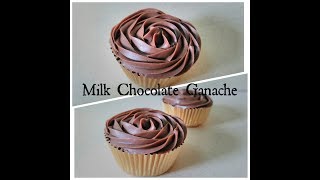 How to make Milk Chocolate Ganache  Easy Chocolate frosting [upl. by Ahsirkal]