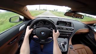 2015 BMW 6 Series Gran Coupé 640d xDrive 313BHP POV test drive GoPro [upl. by Kared]