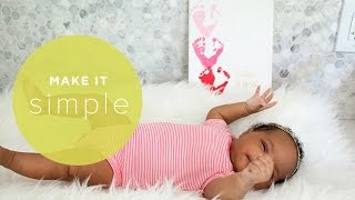 Make It Simple Easy Footprint Art for Babies [upl. by Romelle]