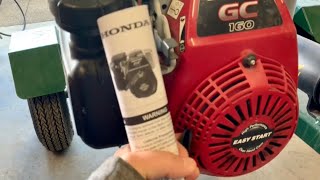 Honda GC160 Oil Change and Maintenance [upl. by Reve]