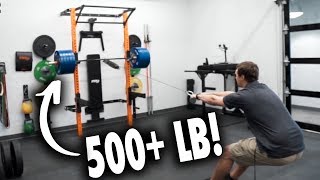 DROPPING 500 LB Bar on PRx Folding SQUAT RACK Test [upl. by Lock]