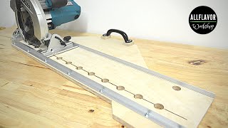 How To Make a Circular Saw Guide  DIY Circular Saw Track [upl. by Adanar517]