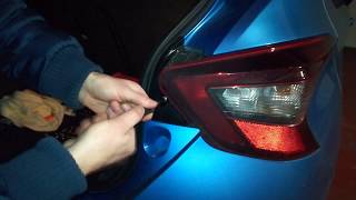 How to change the rear braketurn signalreverse light Nissan Micra K14 2017 English Subtitle [upl. by Jaf605]