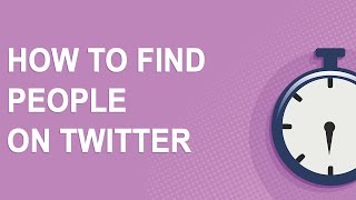 How to find people on Twitter just 4 minutes long [upl. by Bunting]