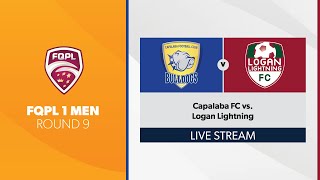 FQPL 1 Men R9  Capalaba FC vs Logan Lightning [upl. by Lonee]