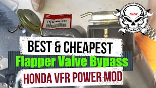 Honda VFR800 Interceptor Flapper Valve or Diaphragm Bypass [upl. by Neelyahs]