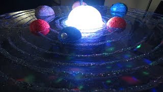 How to make 3D Solar System Project Sistema solar giratorio paso a paso [upl. by Loats]