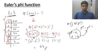 Eulers phi function Solved examples Cryptography [upl. by Nary]