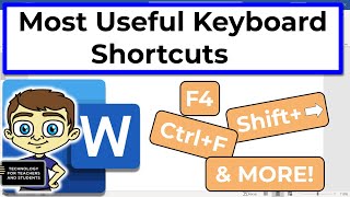 Most Useful Microsoft Word Keyboard Shortcuts [upl. by Dippold887]