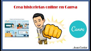 Cómo crear una historietas en Canva [upl. by Yadsendew618]