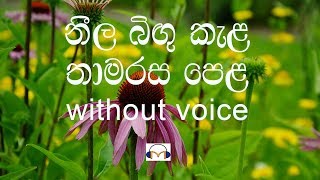 Neela Bingu Kela Karaoke without voice නීල බිඟු කැල [upl. by Aushoj165]