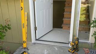 Jeld Wen Front Door Installation  Really crappy products and craftsmanship PART 1 [upl. by Festa]