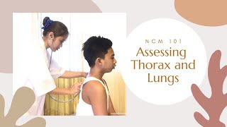 Assessing Thorax and Lungs [upl. by Barnet]