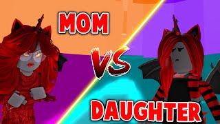 MOM Vs DAUGHTER In Tower Of Hell Roblox [upl. by Naoma]