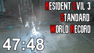 Resident Evil 3 Standard Speedrun Former World Record  4748 [upl. by Pitarys521]