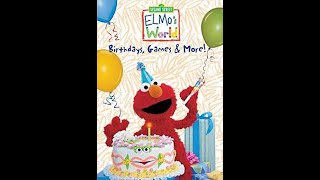 Sesame Street Elmos World Birthdays Games and More 2001 VHS [upl. by Llenrahs]