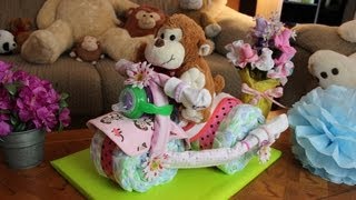 Tricycle Diaper Cake  How to make [upl. by Bowrah763]