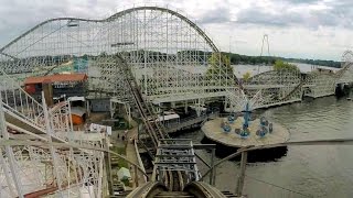 Cornball Express front seat onride HD POV 60fps Indiana Beach [upl. by Colan884]