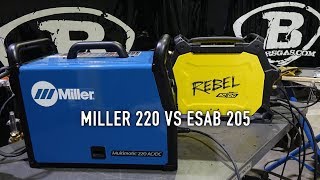 Miller Multimatic 220 VS ESAB Rebel 205 ACDC [upl. by Portwin866]