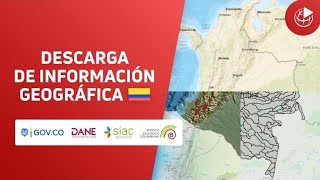 ¿Cómo descargar shapefile data y mapas de Colombia GRATIS [upl. by Lodnar22]